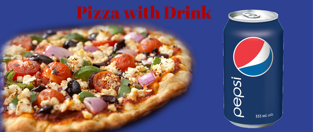 PIZZA WITH DRINK